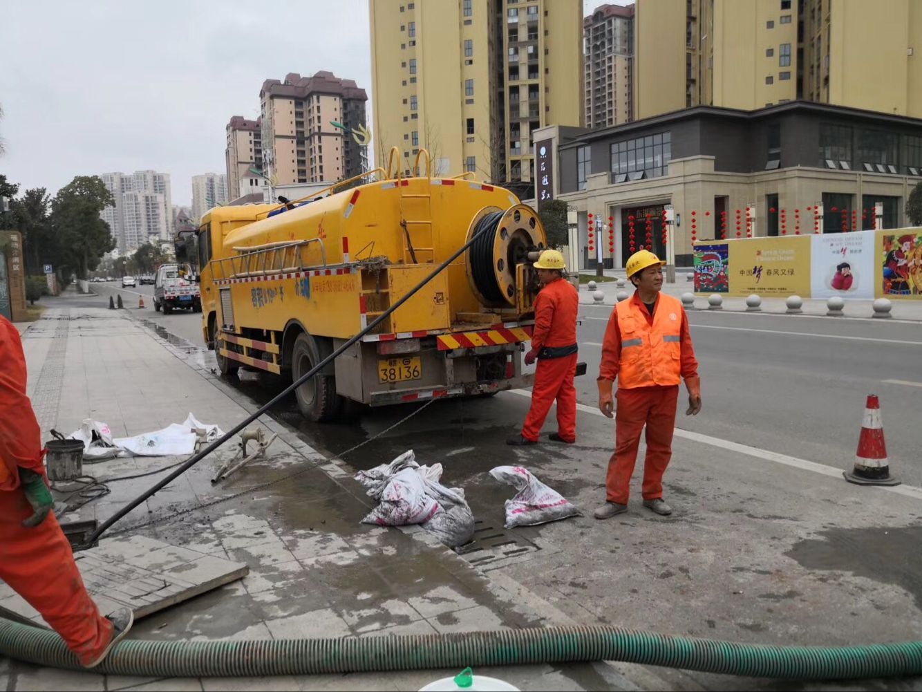 玛沁排污管道清淤-管道清洗